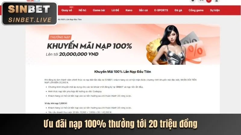 Khuyến mãi chào mừng 68WIM